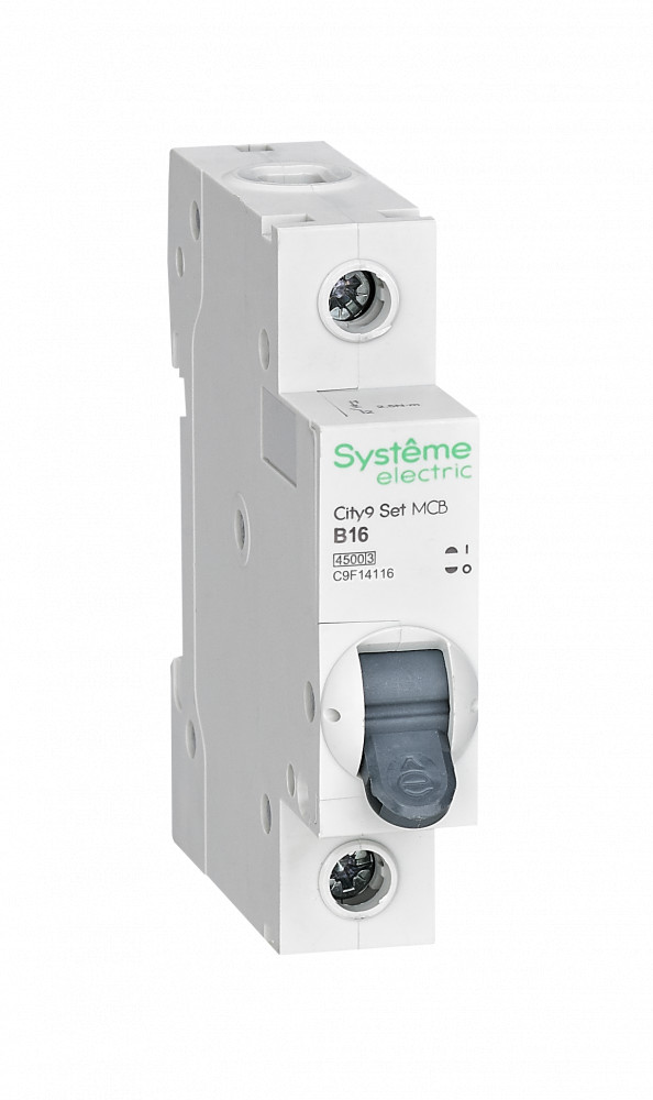 Автоматический выключатель B 16А 1P 4.5kA 230В, City9, Systeme Electric ...